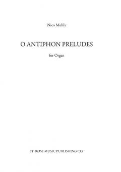 O Antiphon Preludes for Organ 