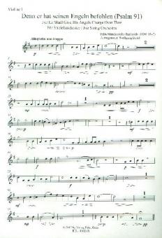 Denn er hat seinen Engeln befohlen für Streichorchester 