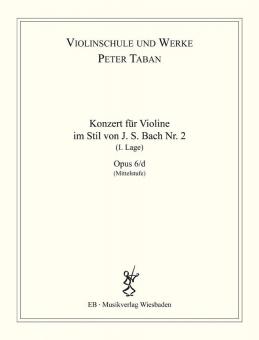 Konzert im Stil von J.S. Bach Nr. 2 Op. 6/d 