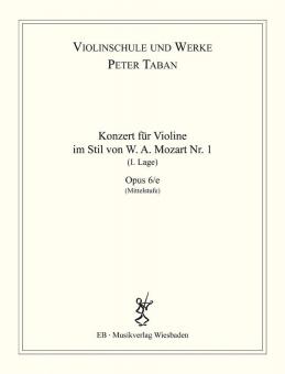 Konzert im Stil von W.A. Mozart Nr. 1 Op. 6/e 