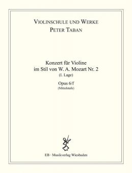 Konzert im Stil von W.A. Mozart Nr. 2 Op. 6/f 