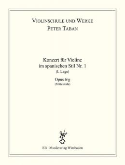 Konzert im spanischen Stil Nr. 1 Op. 6/g 