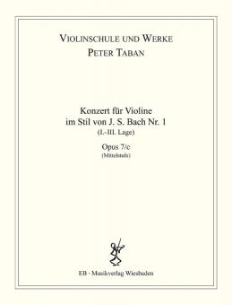 Konzert im Stil von J.S. Bach Nr. 1 Op. 7/c 