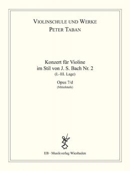 Konzert im Stil von J.S. Bach Nr. 2 Op. 7/d 