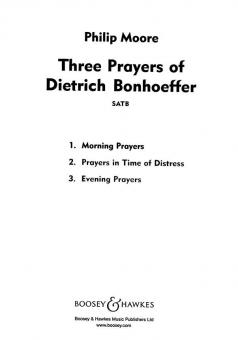 3 Prayers Of Dietrich Bonhoeffer Nr. 1 