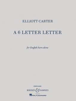 A 6 Letter Letter 