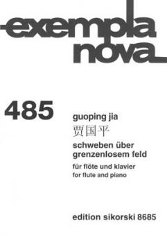 Schweben über grenzenlosem Feld 