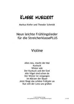 Klasse musiziert gemeinsam: Frühlingslieder Streicherklasse 