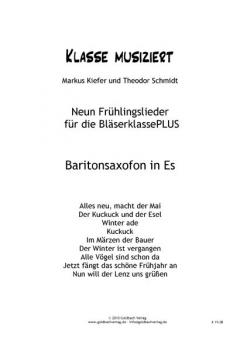 Bläserklassenschule 'Klasse musiziert': Frühlingslieder 