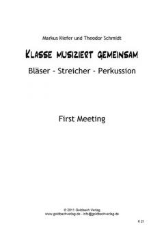 Klasse musiziert gemeinsam - First Meeting 