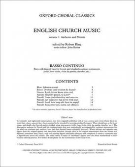 English Church Music Vol. 1 