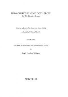 How Cold The Wind Doth Blow (Or The Unquiet Grave) 