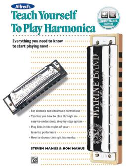 Alfred's Teach Yourself To Play Harmonica (Book & Enhanced Online Audio) 