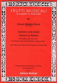 Canzonen und Sonaten 1 