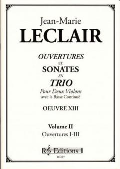Ouvertures et Sonates en trio, op. 13 Vol. 2 
