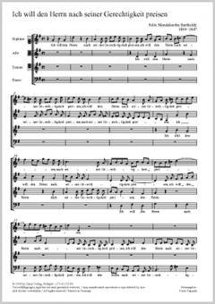 Ich will den Herrn preisen Standard