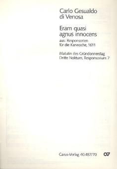 Eram quasi agnus innocens 