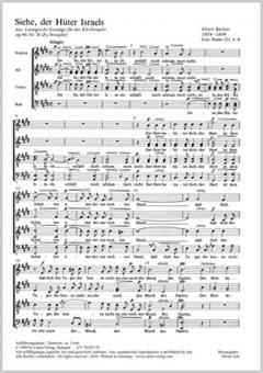 Siehe, der Hüter Israels 