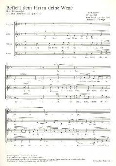 Befiehl dem Herrn deine Wege 