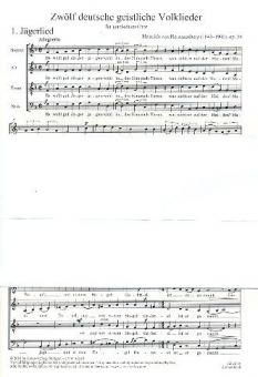 Zwölf deutsche geistliche Volkslieder op. 28 Standard