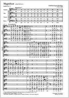 Magnificat a due Chori in A HoWV IV. 5 