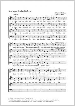 Von alten Liebesliedern; In stiller Nacht 