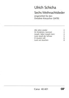 Schicha: Sechs Weihnachtslieder Standard