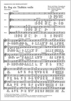 3 Weihnachtschorsätze von Brahms, Distler und Kaminski 