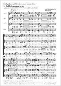 Cornelius: Drei Psalmlieder 