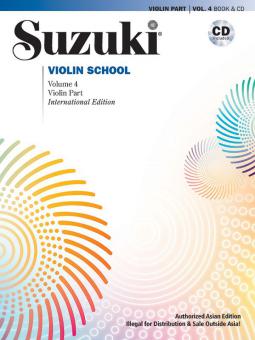 Suzuki Violin School Violin Part & CD, Volume 4 (Asian Edition) 