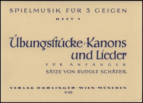 Spielmusik für drei Geigen Heft 1 