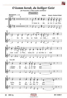 O komm herab, du Heiliger Geist 