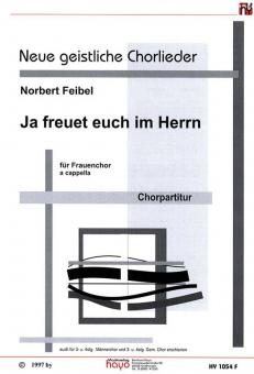 Ja freuet euch im Herrn 