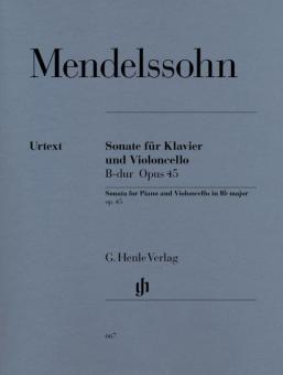 Sonate für Klavier und Violoncello B-dur op. 45 