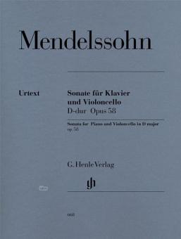 Sonate für Klavier und Violoncello D-dur op. 58 