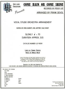 Come Rain Or Come Shine 