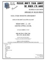 Please Don't Talk About Me When I'm Gone 