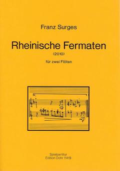 Rheinische Fermaten für zwei Querflöten (2010) 