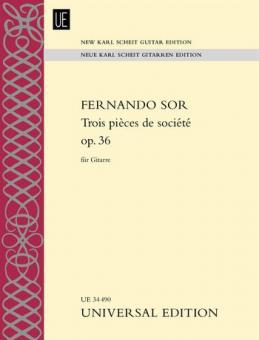 Trois pièces de société op. 36 