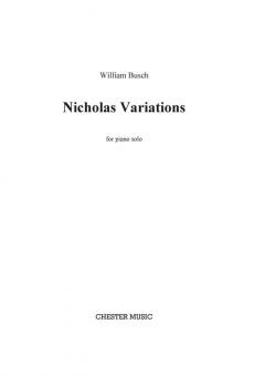 Nicholas Variations for Piano Solo 