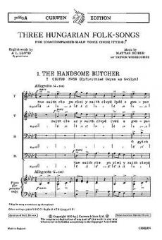 3 Hungarian Folk-Songs 