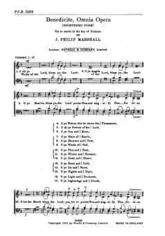 Benedicite Omnia Opera 