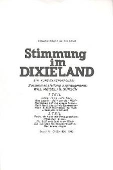 Stimmung Im Dixieland 