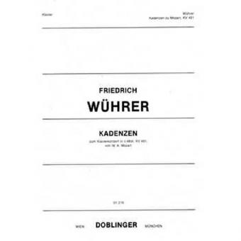 Kadenzen zu Mozarts Klavierkonzert c-moll KV 491 