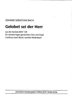 Gelobet sei der Herr aus der Kantate BWV 129 