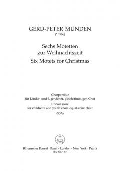 Sechs Motetten zur Weihnachtszeit 