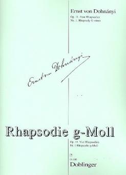 Rhapsodie g-Moll Op. 11/1 aus 4 Rhapsodien 