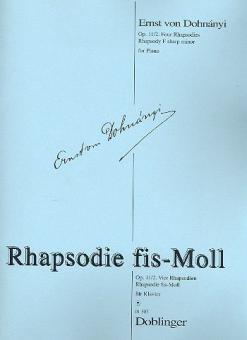 Rhapsodie fis-Moll Op. 11/2 aus 4 Rhapsodien 