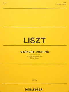 Csardas obstine Tanzfantasie für Orgel 