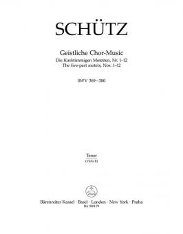 Geistliche Chor-Music SWV 369-380 